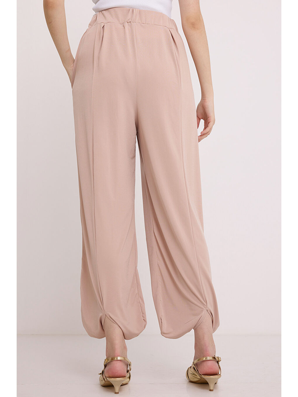 Ekru Kadın Krem Şalvar Pantolon 6659-5