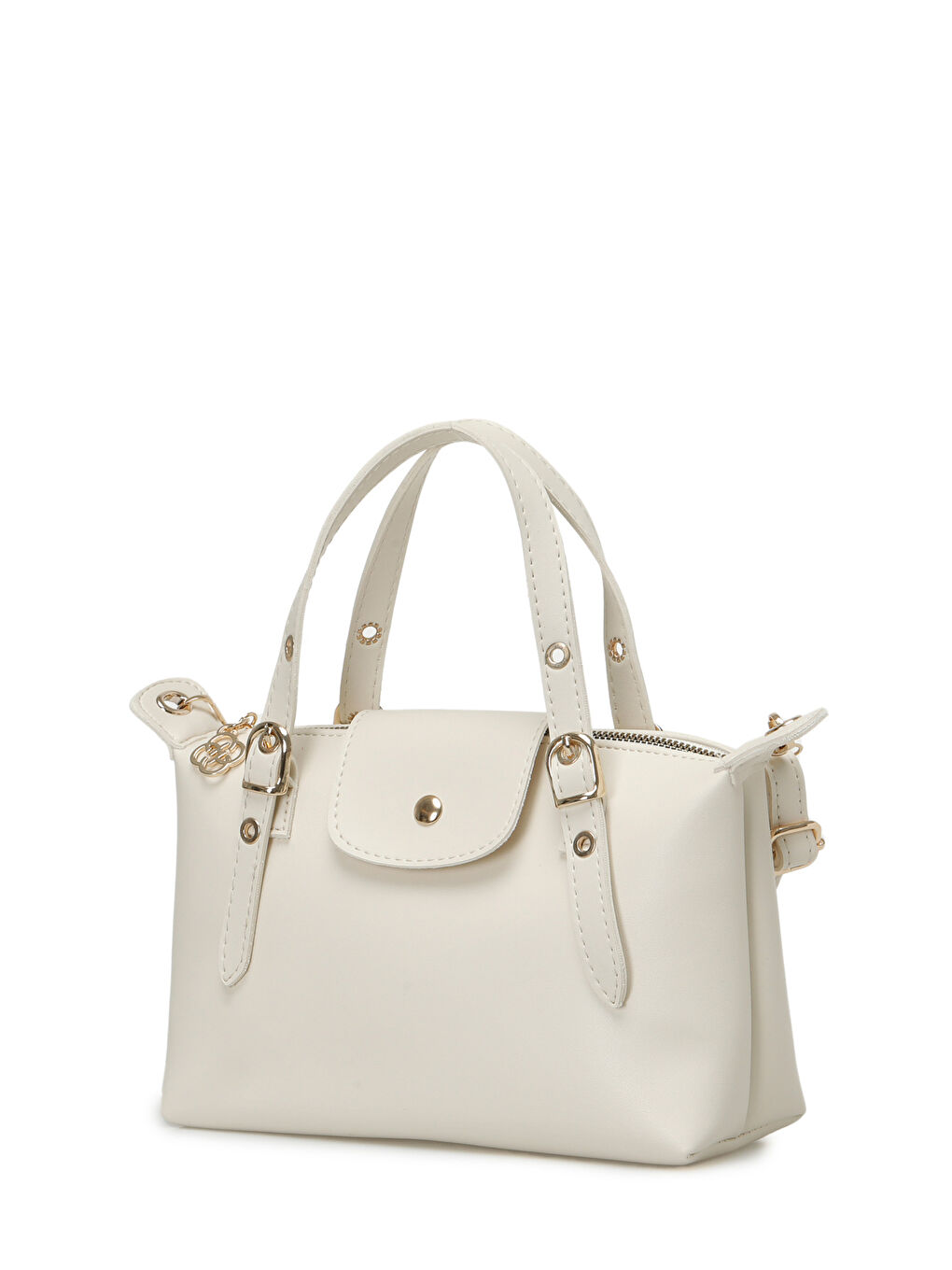 Bej NTRL CHAMP EL 5FX Ekru Kadın El Çantası-1