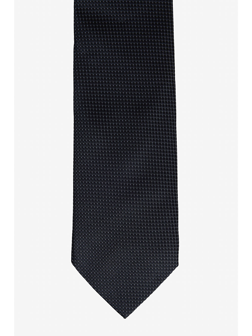 Erkek Siyah Desenli İpek Kravat-1