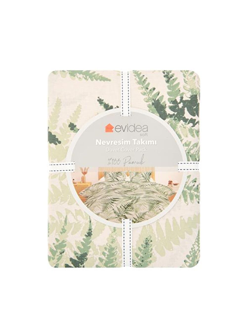 Soft Furu Çift Kişilik Nevresim Takımı - Yeşil-2