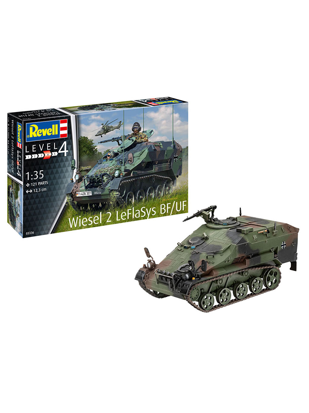 Revell Renksiz Model Kit Askeri Araçlar Wiesel 2 LeFlaSys BF UF 03336