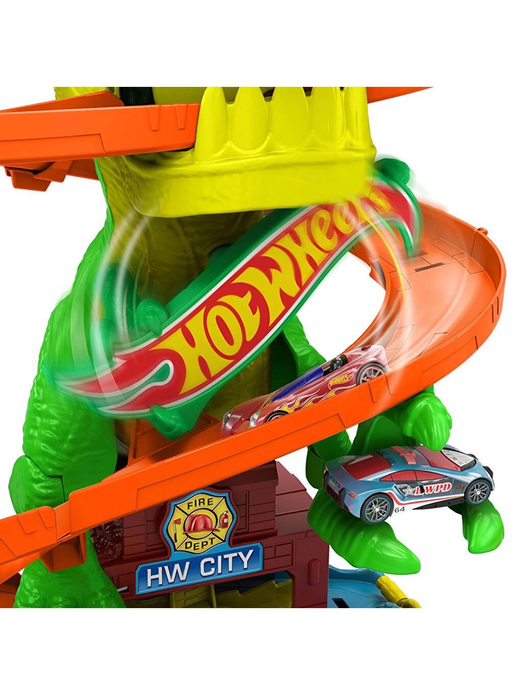 T-Rex ve İtfaiye İstasyonu Oyun Seti JBM73-2