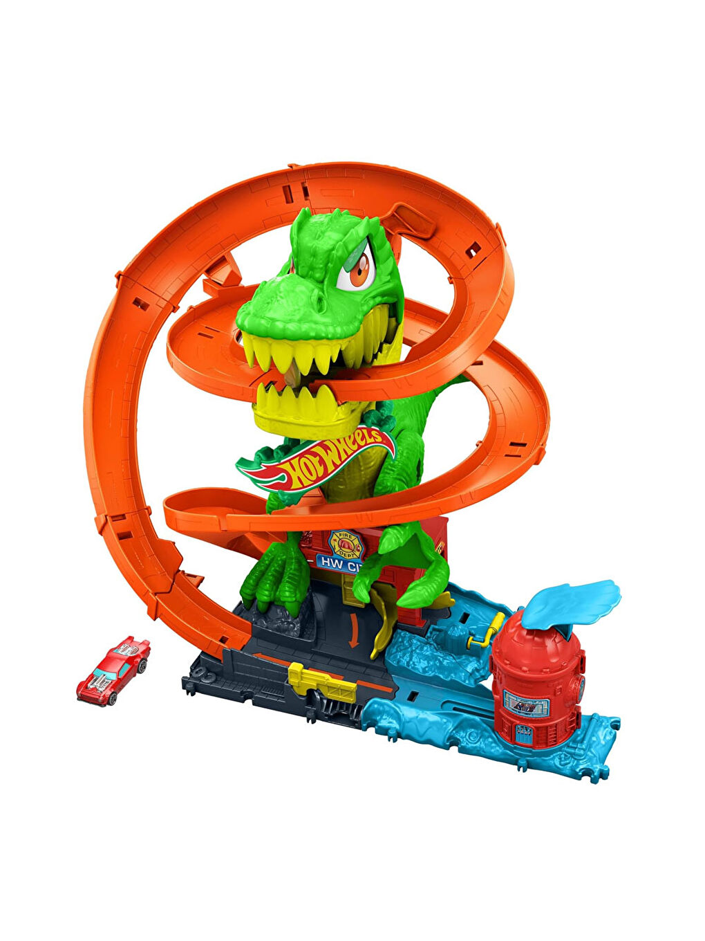 T-Rex ve İtfaiye İstasyonu Oyun Seti JBM73-4