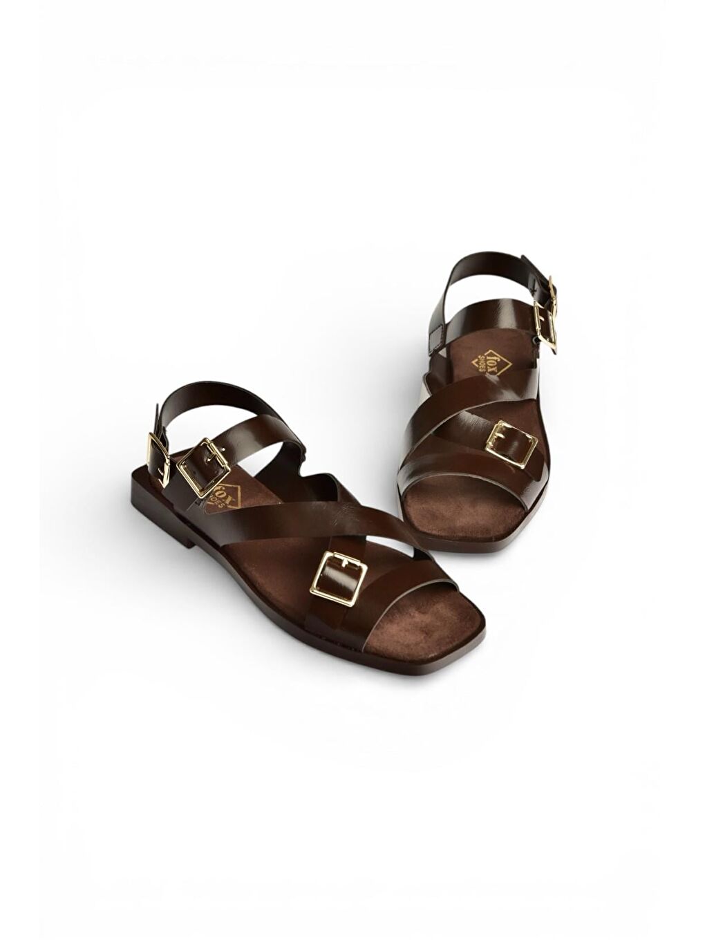 Kahverengi Kadın Sandalet Y458702660-4