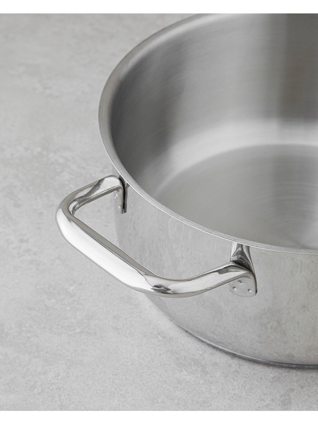Gri Siena Paslanmaz Çelik Derin Tencere 18 cm Silver-2