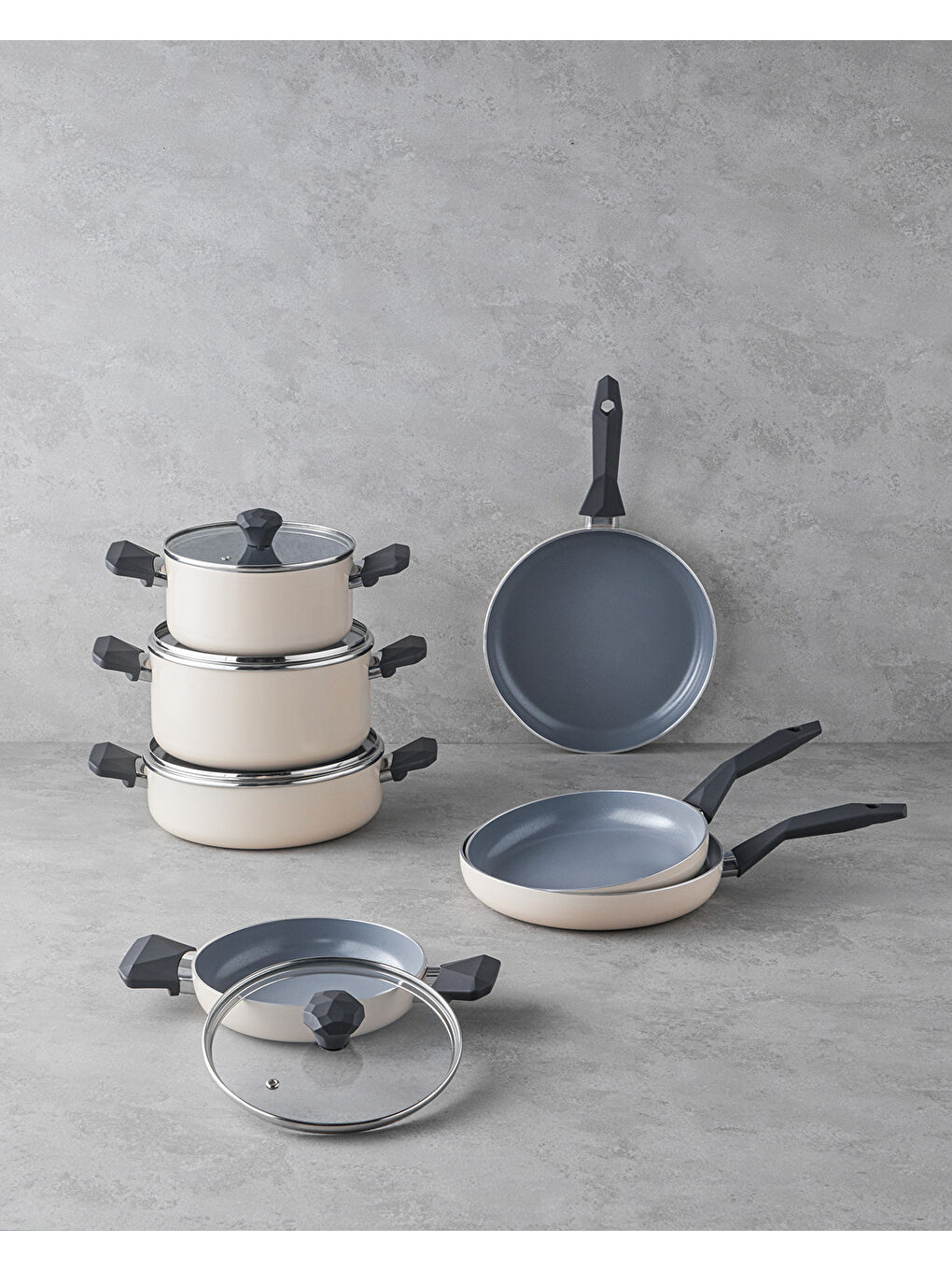 Ekru Prego CeraWell Seramik Tava 24 cm Krem-4