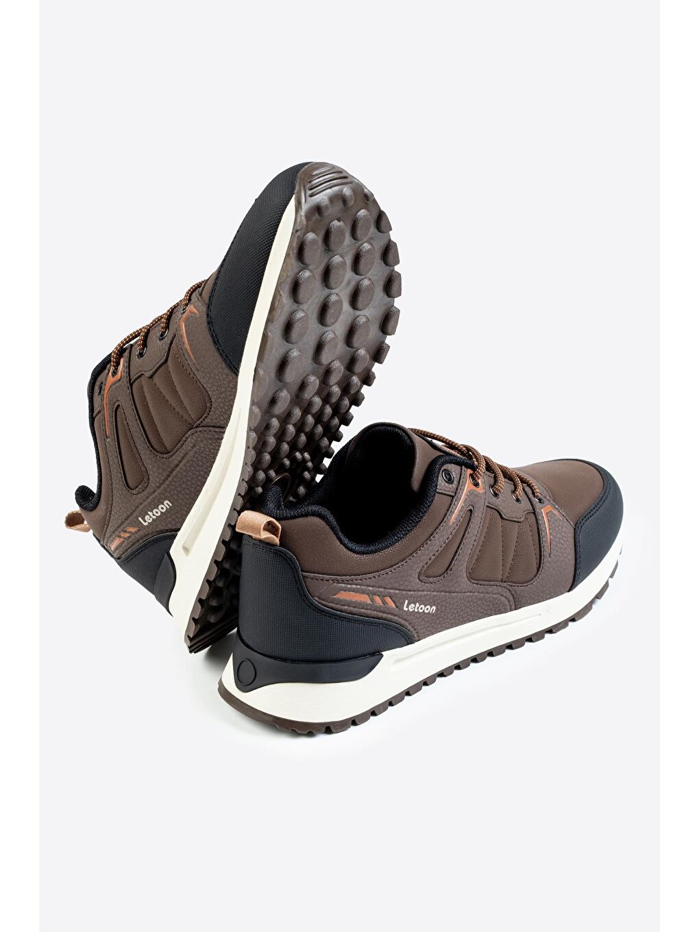 Kahverengi Cyrax Erkek Baskılı Spor Ayakkabı-1