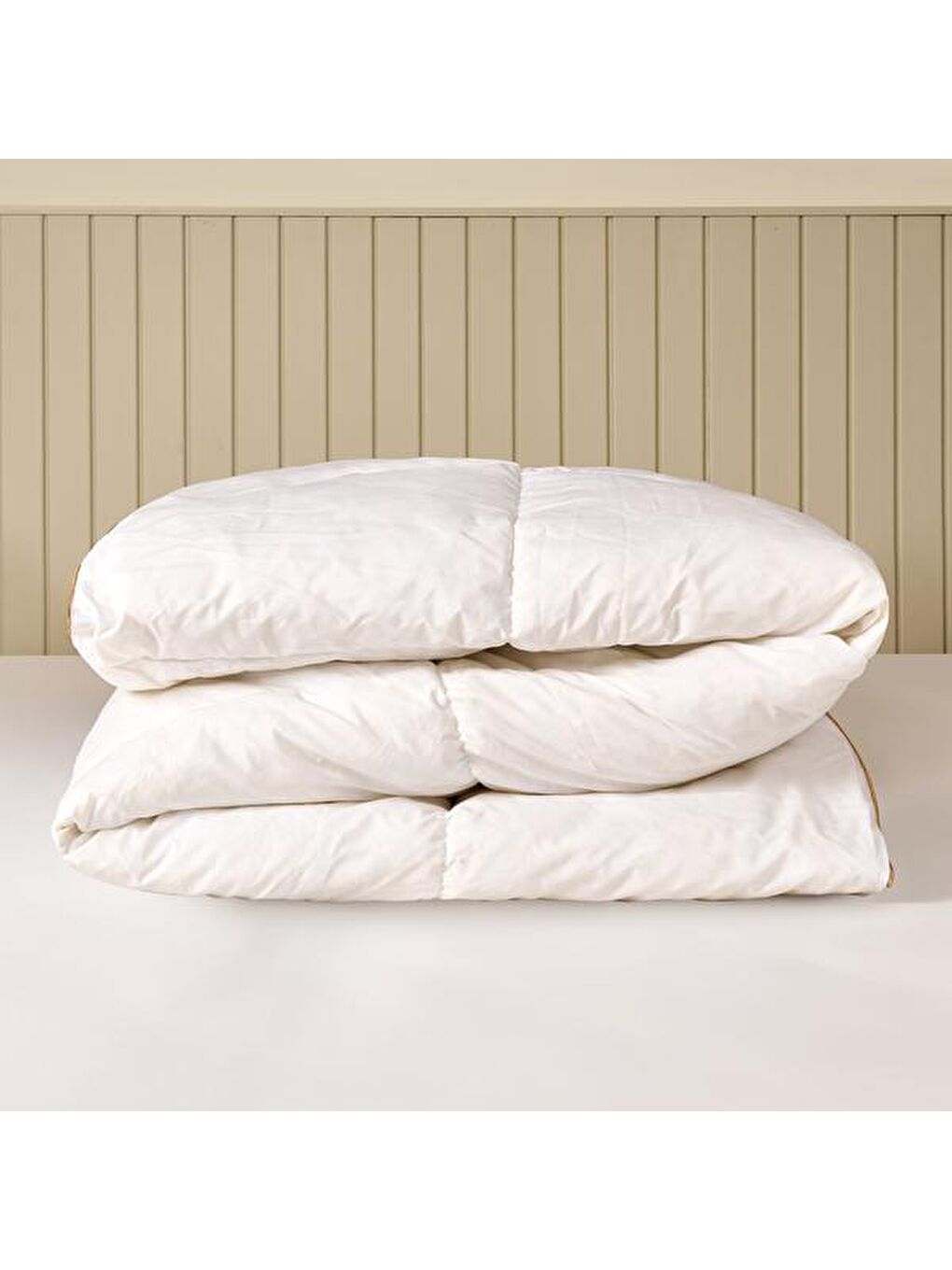 Soft Çift Kişilik Kaz Tüyü Yorgan - Beyaz - 195x215 cm-1