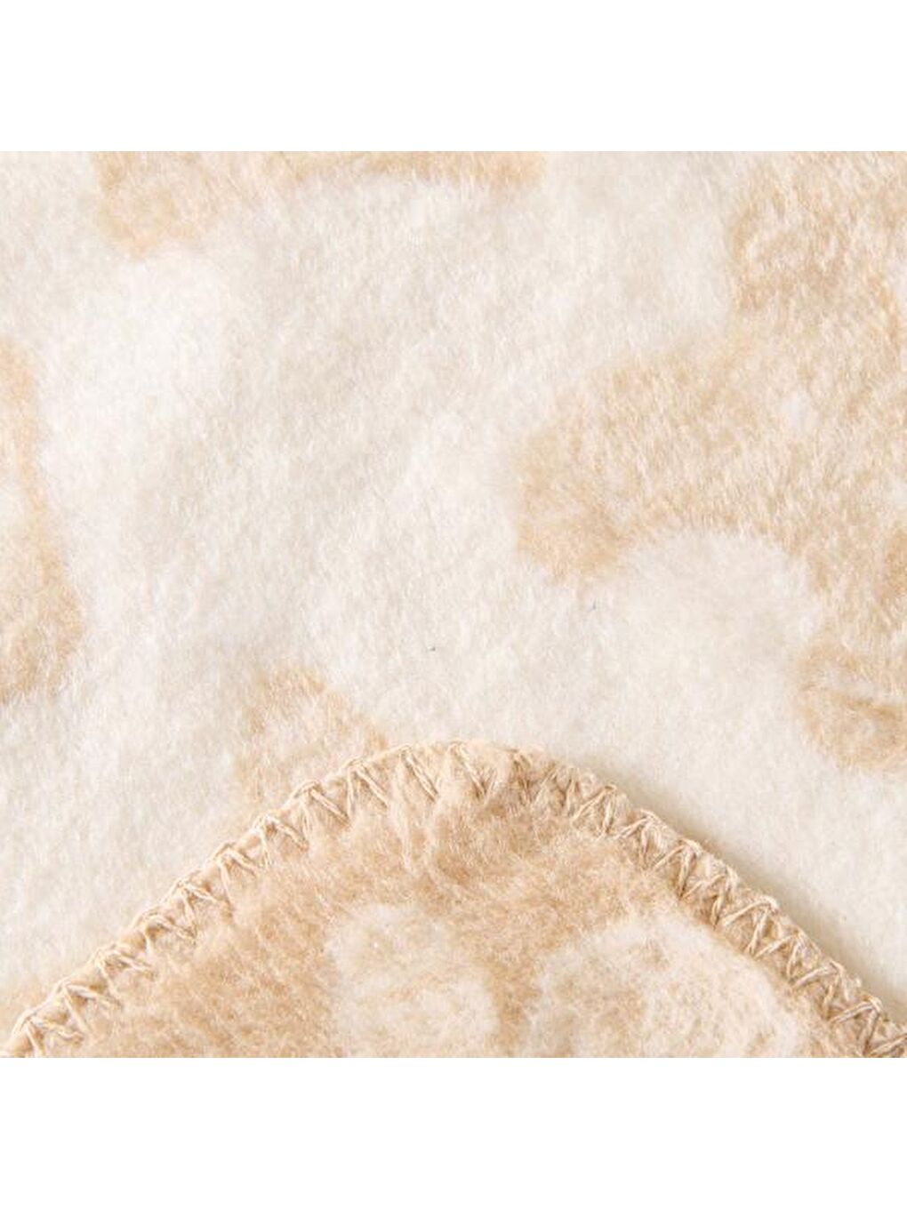 Soft Yeni Yıl Temalı Pamuklu Tv Battaniyesi - Bej - 130x170 cm-1