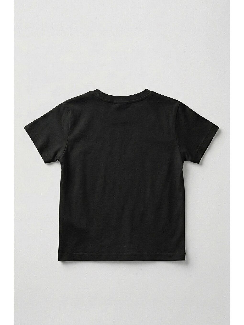 Siyah Unisex Çocuk Kabartma Baskı %100 Pamuk  Atatürk Tişört (3-4 Yaş 8-9 Yaş)-1