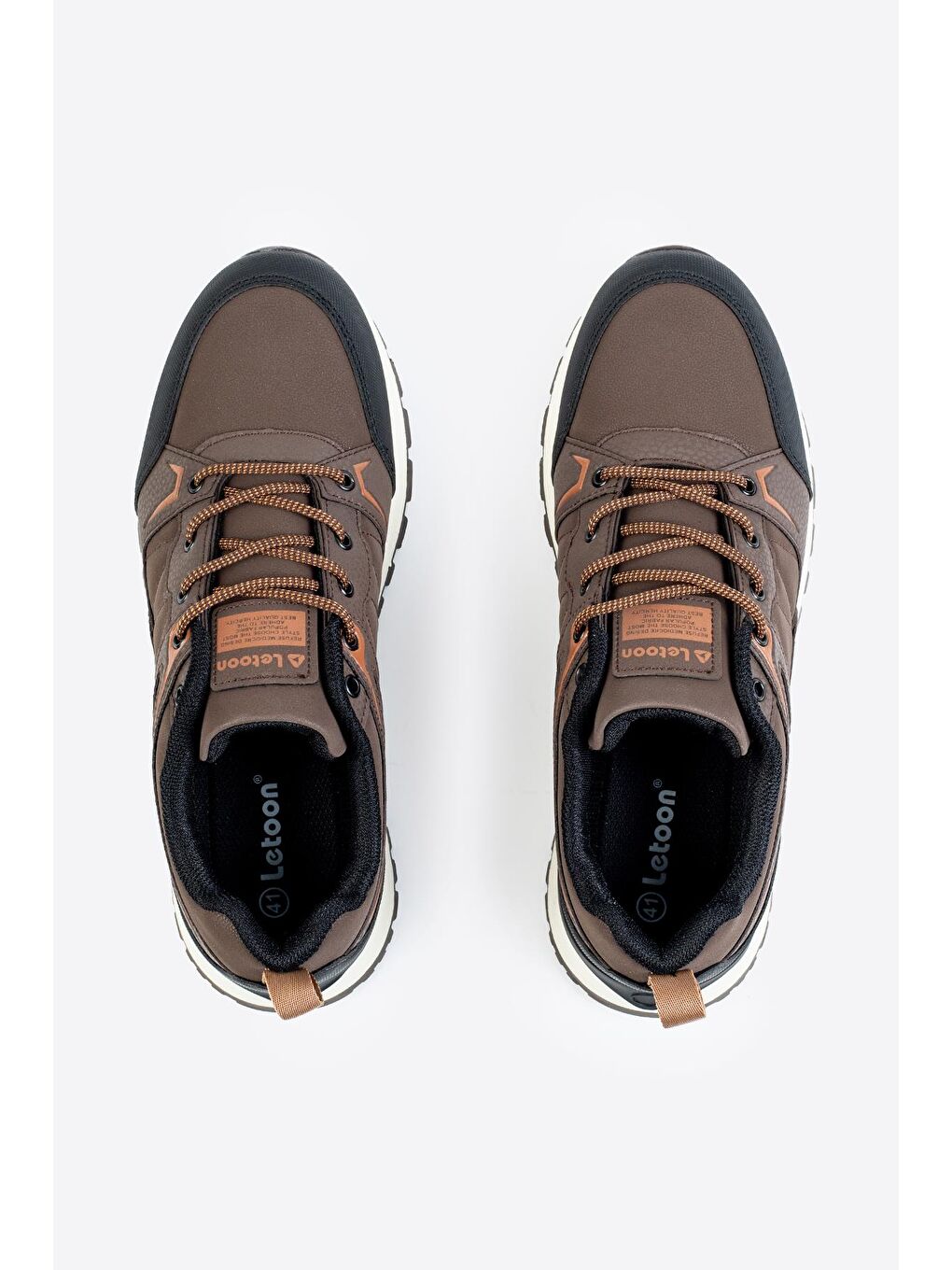 Kahverengi Cyrax Erkek Baskılı Spor Ayakkabı-5