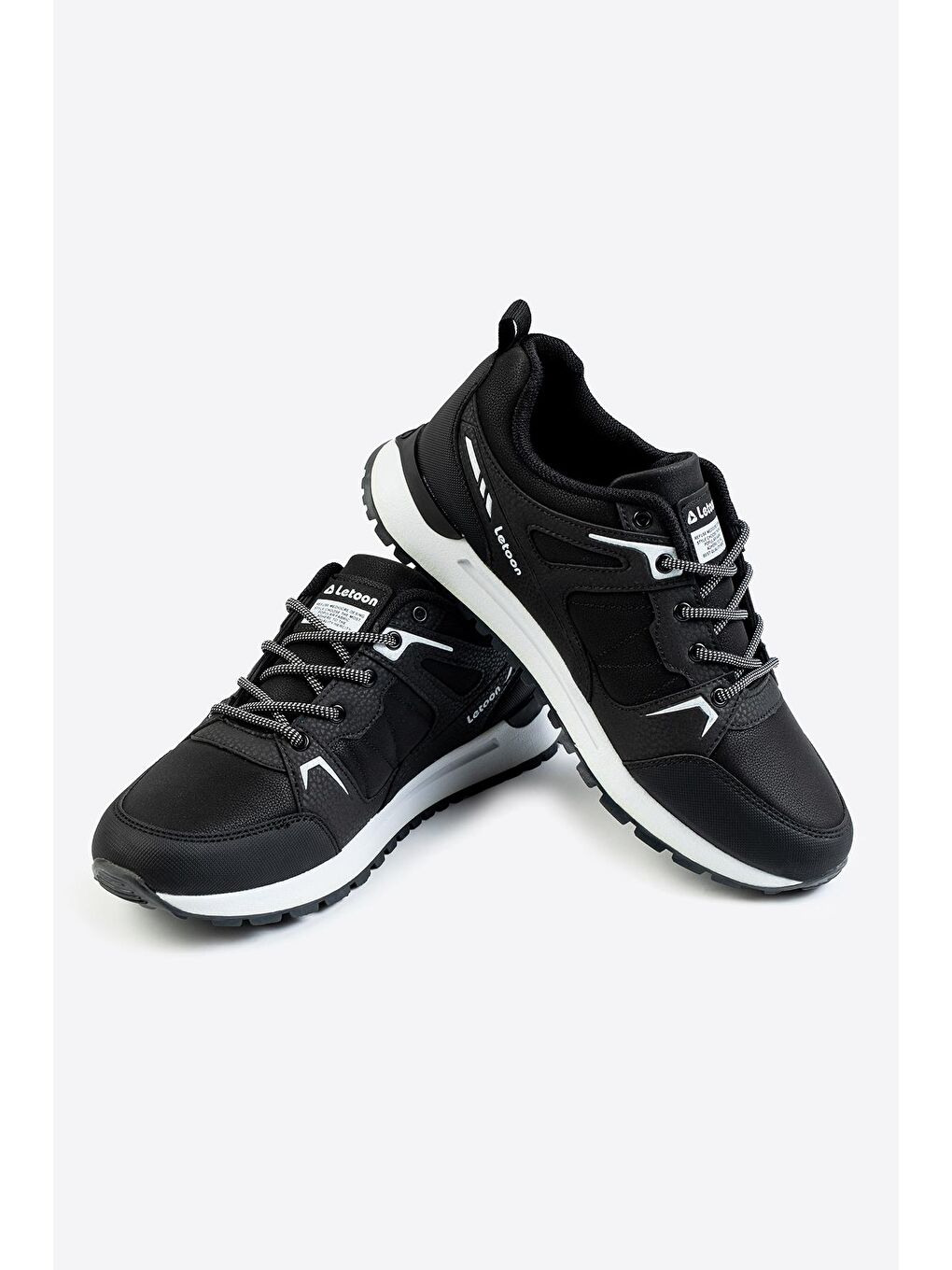 Siyah Cyrax Erkek Baskılı Spor Ayakkabı-2