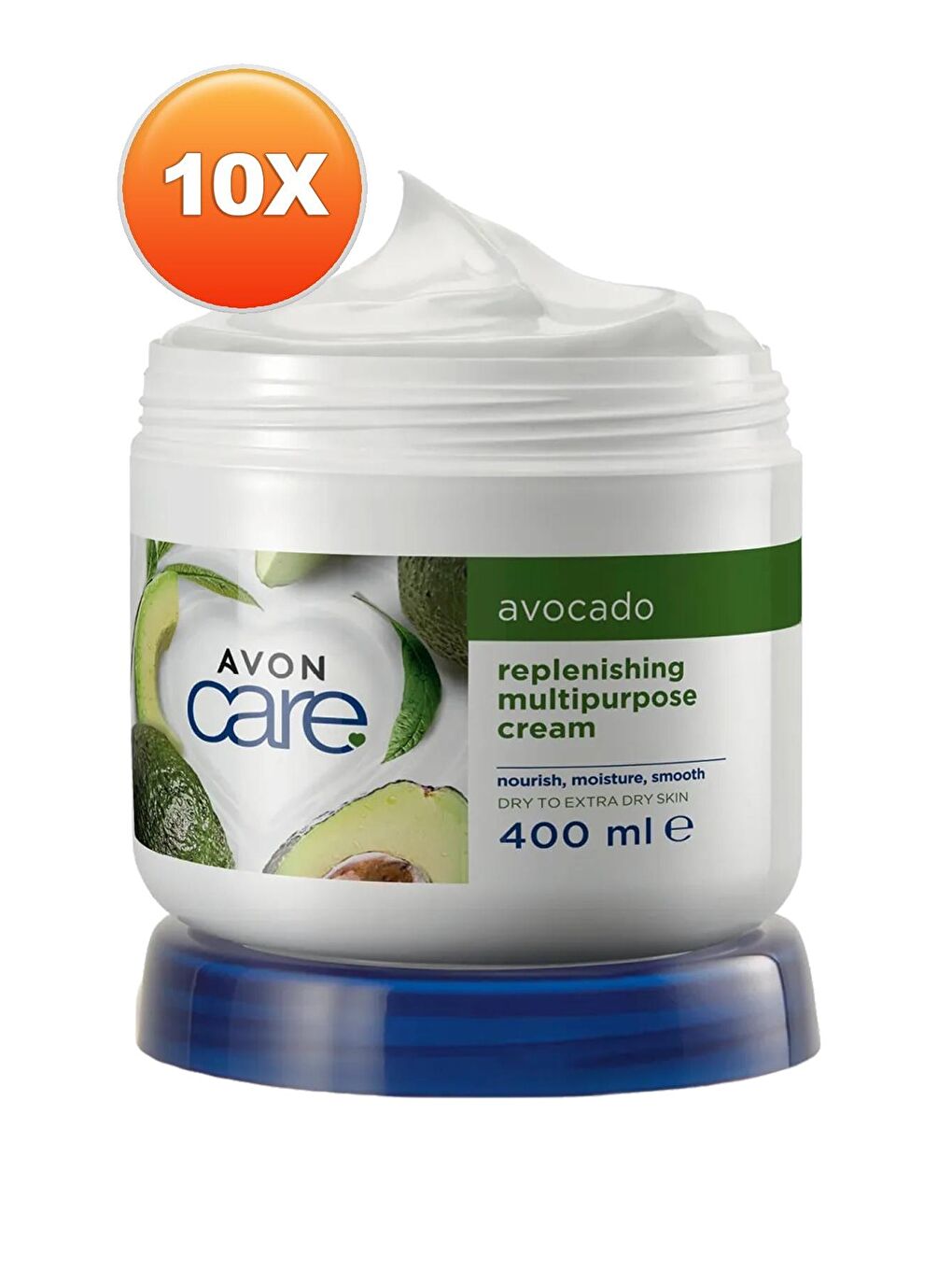 AVON Renksiz Care Kuru Ciltler İçin Avokado Özlü Çok Amaçlı Krem 400 Ml. Onlu Set - 1