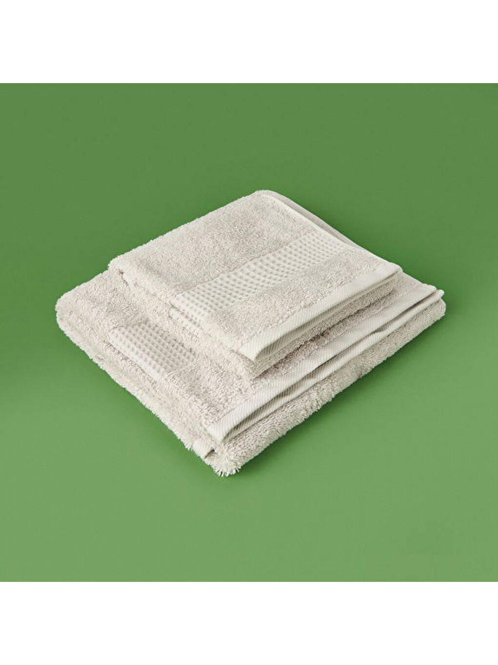 Evidea Soft 2'li Havlu Seti - Gri - 60x110 cm + 40x60 cm - 3