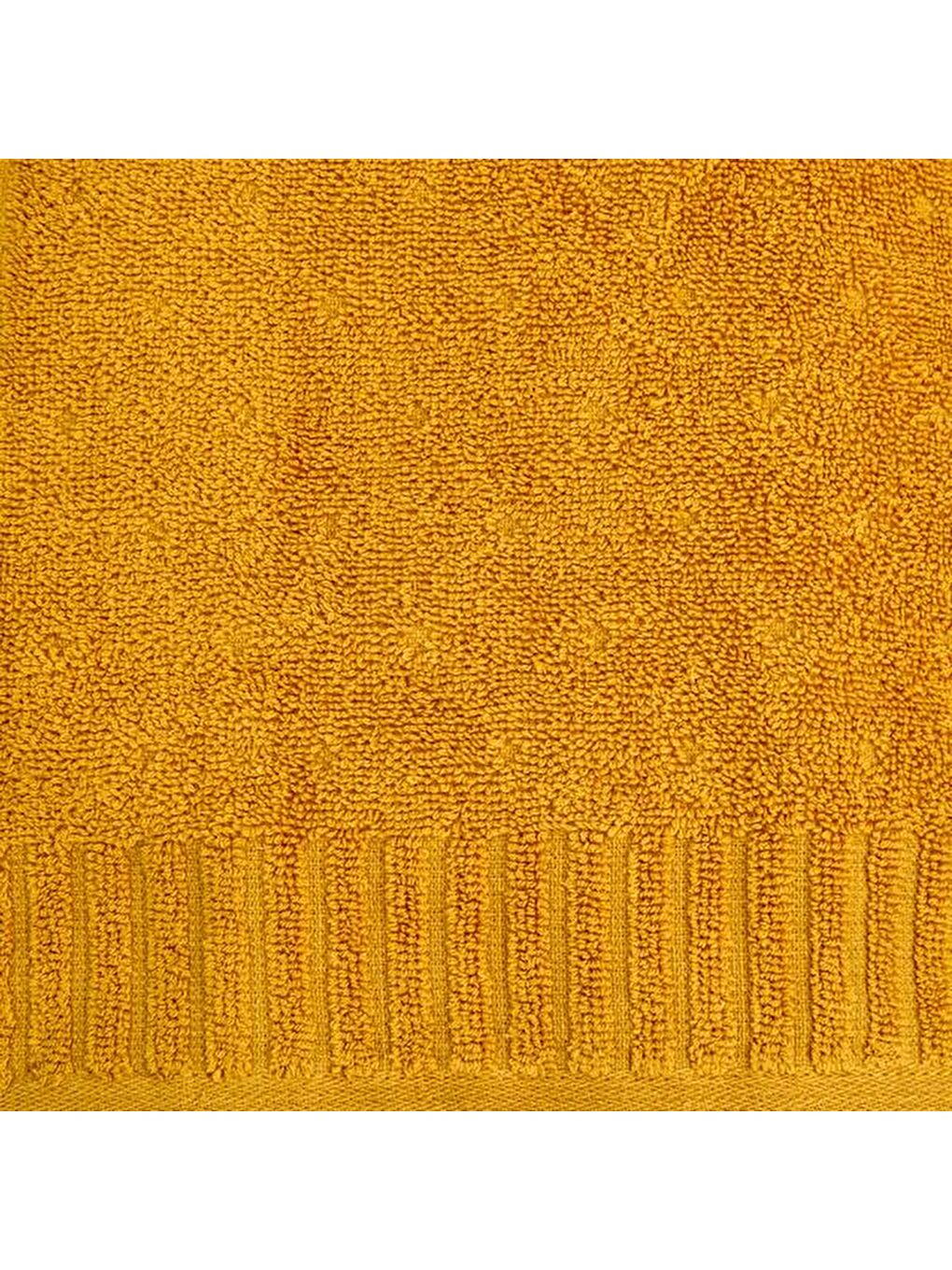 Kahverengi Soft Patte Yüz Havlusu - Hardal - 50x90 cm-1