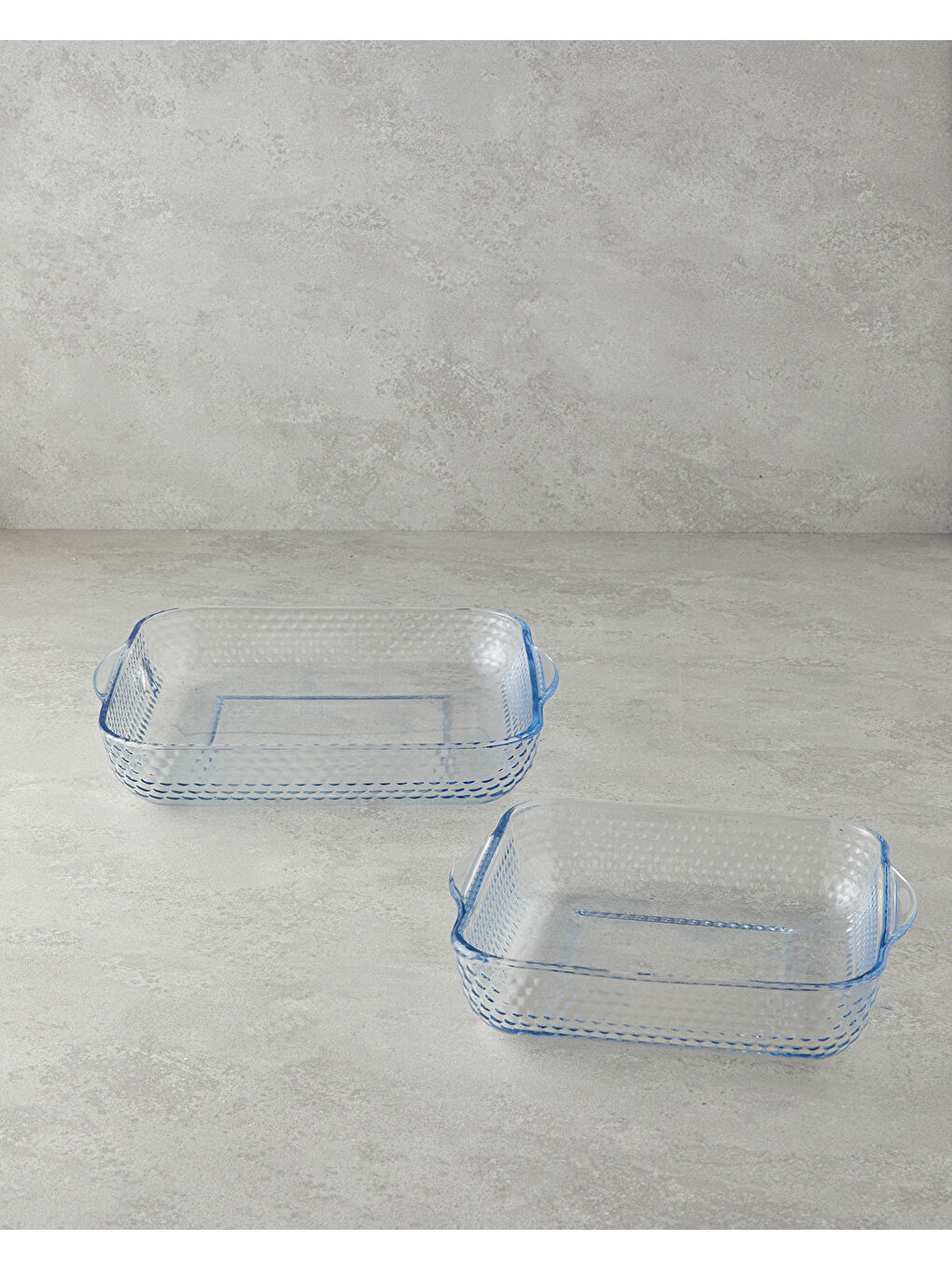 Renksiz Bake&Serve Cam 2’li Kare Fırın Kabı 27x30-21x23 cm Şeffaf