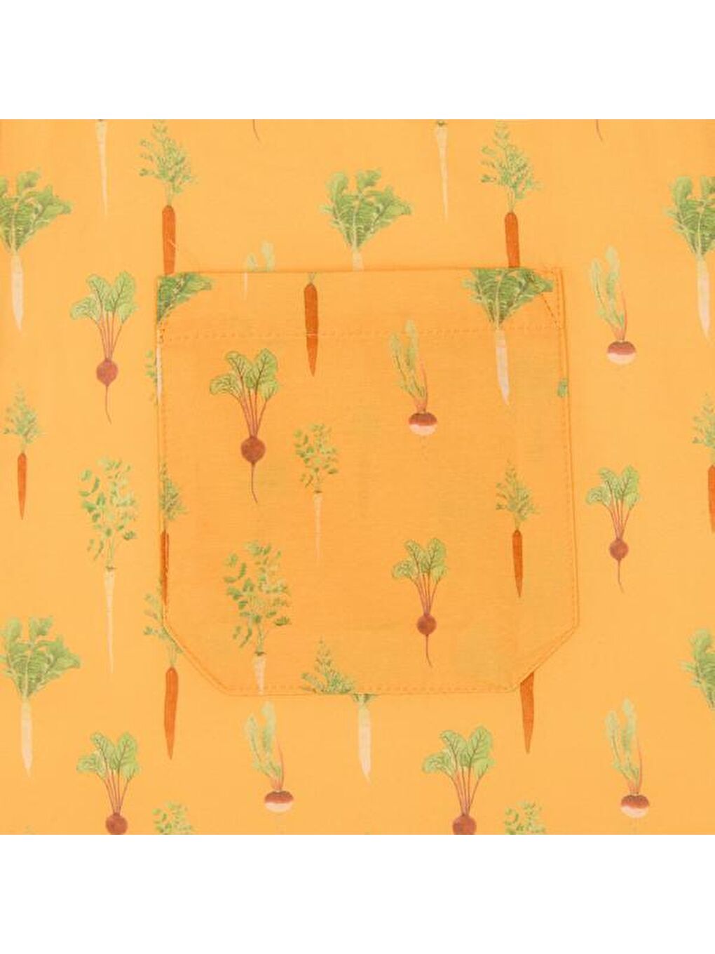 Soft Havuç Turp Desenli Mutfak Önlüğü - Turuncu - 80x73 cm-2