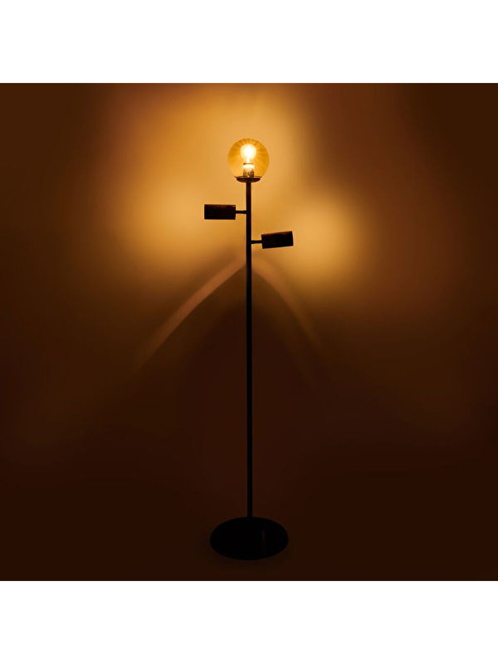 Evidea Lighting Coir Lambader - Siyah / Kahverengi - 150 cm - 2