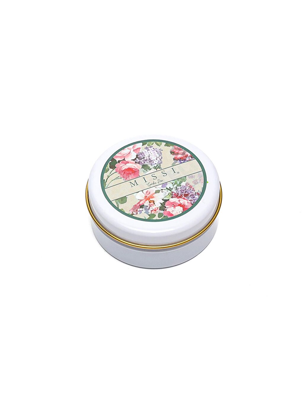 Pembe Garden Rose Kokulu Vegan Teneke Mum-1