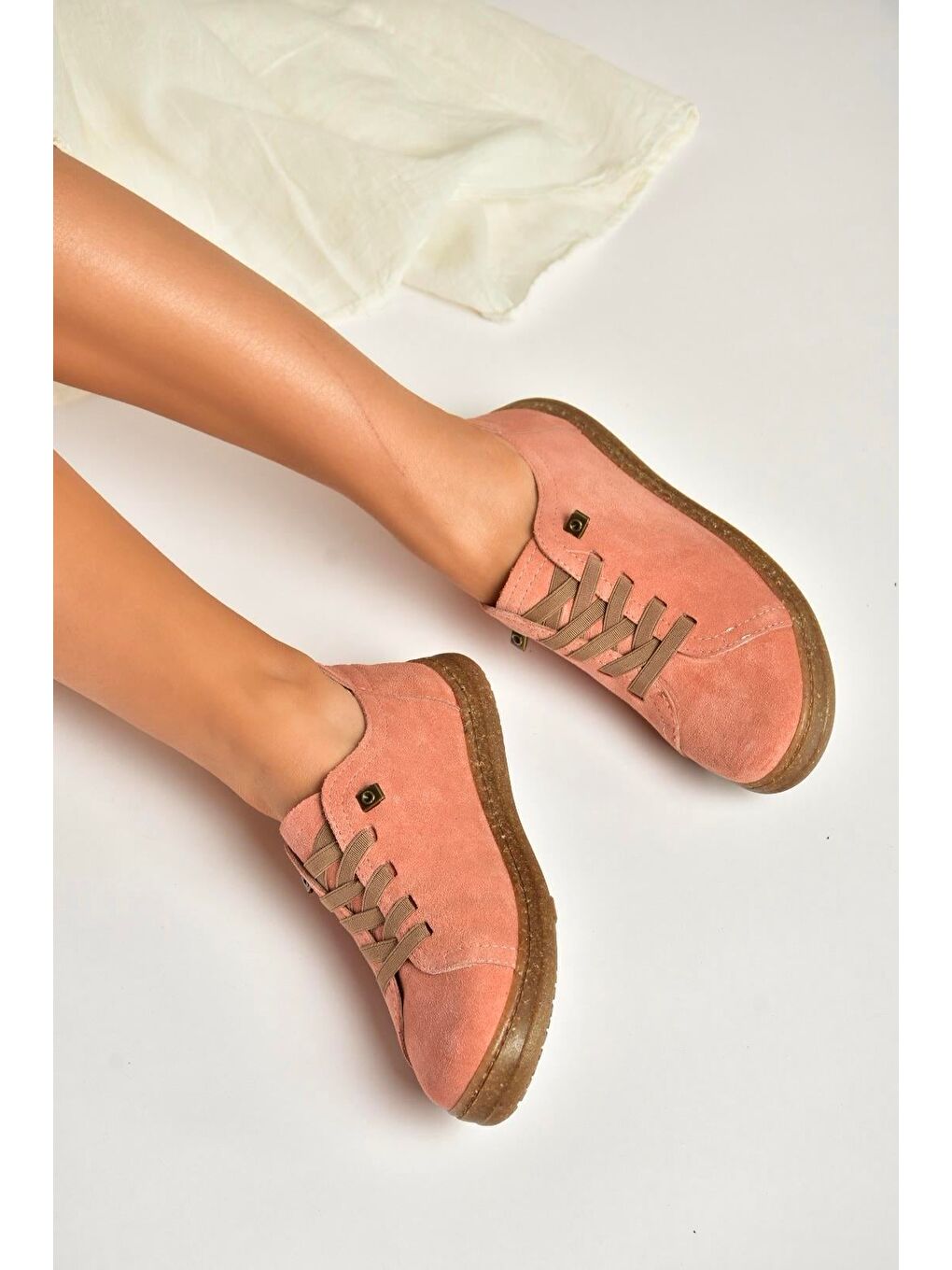 Pembe Pudra Kadın Sneakers Y999364002-2
