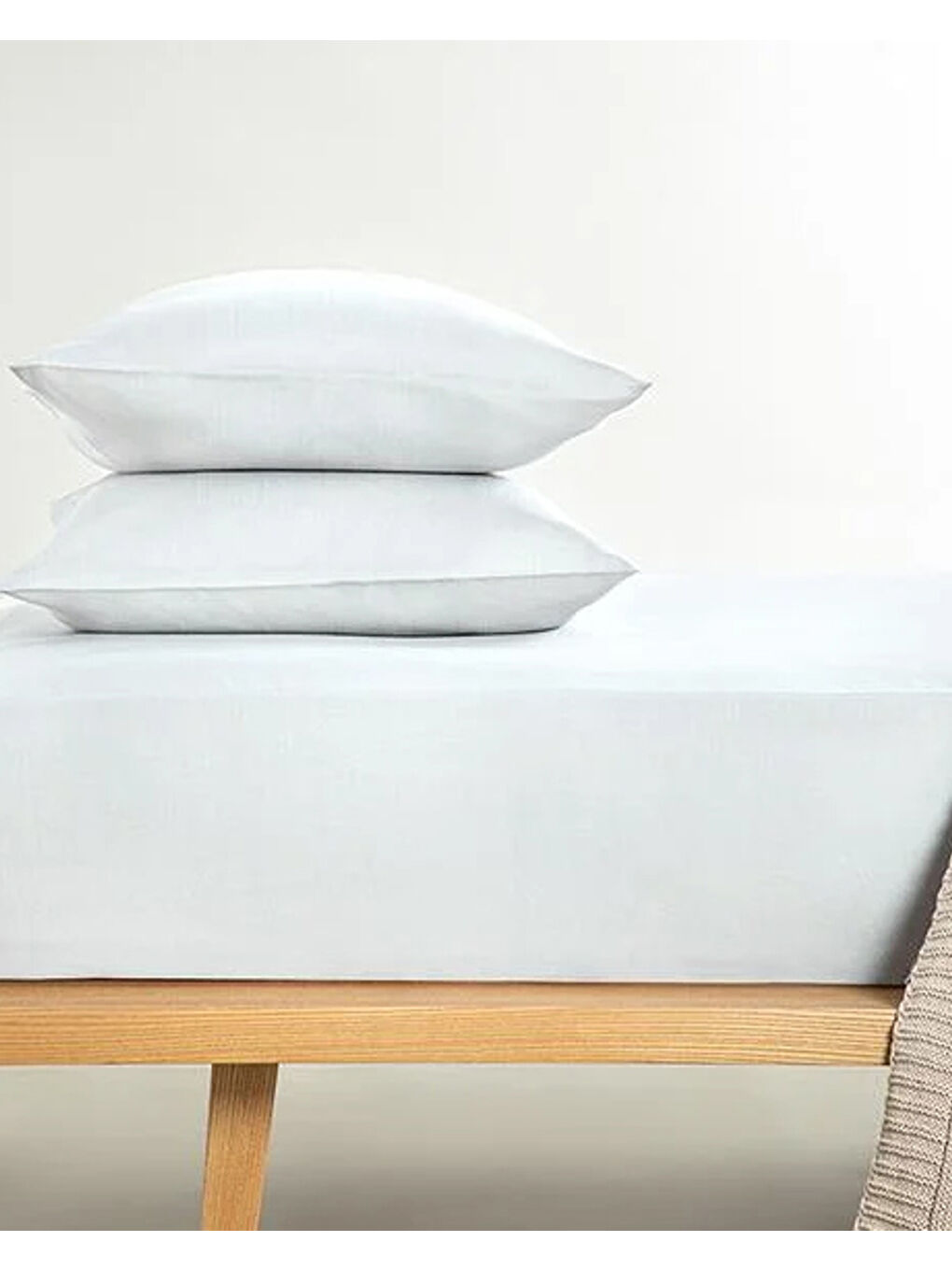 Novella Premium Soft Pamuk Tek Kişilik Lastikli Çarşaf Takımı Beyaz