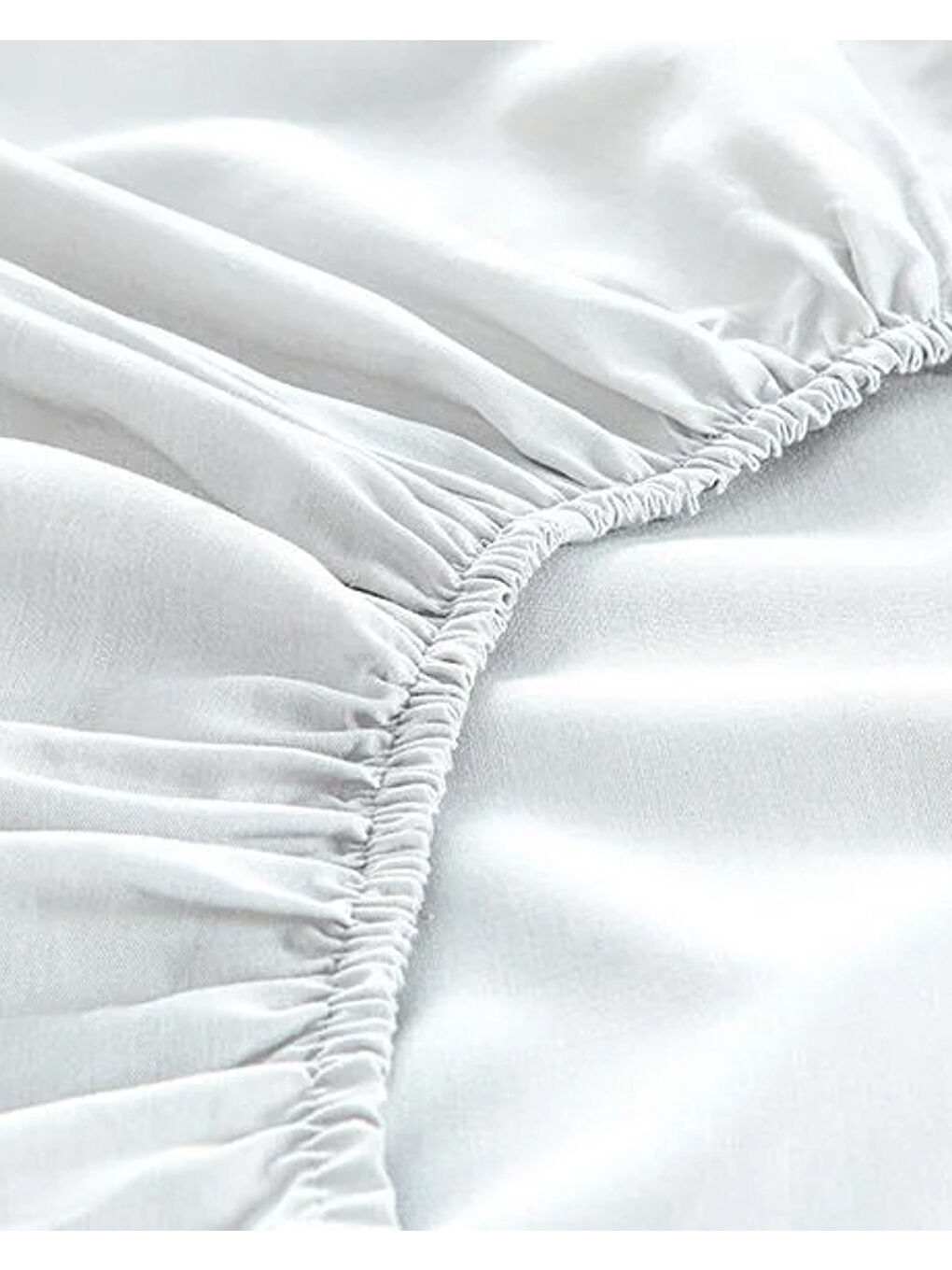 Novella Premium Soft Pamuk Tek Kişilik Lastikli Çarşaf Takımı Beyaz-2