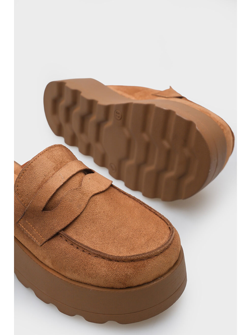 Kahverengi Karrie Süet Görünümlü Kadın Sabo-3