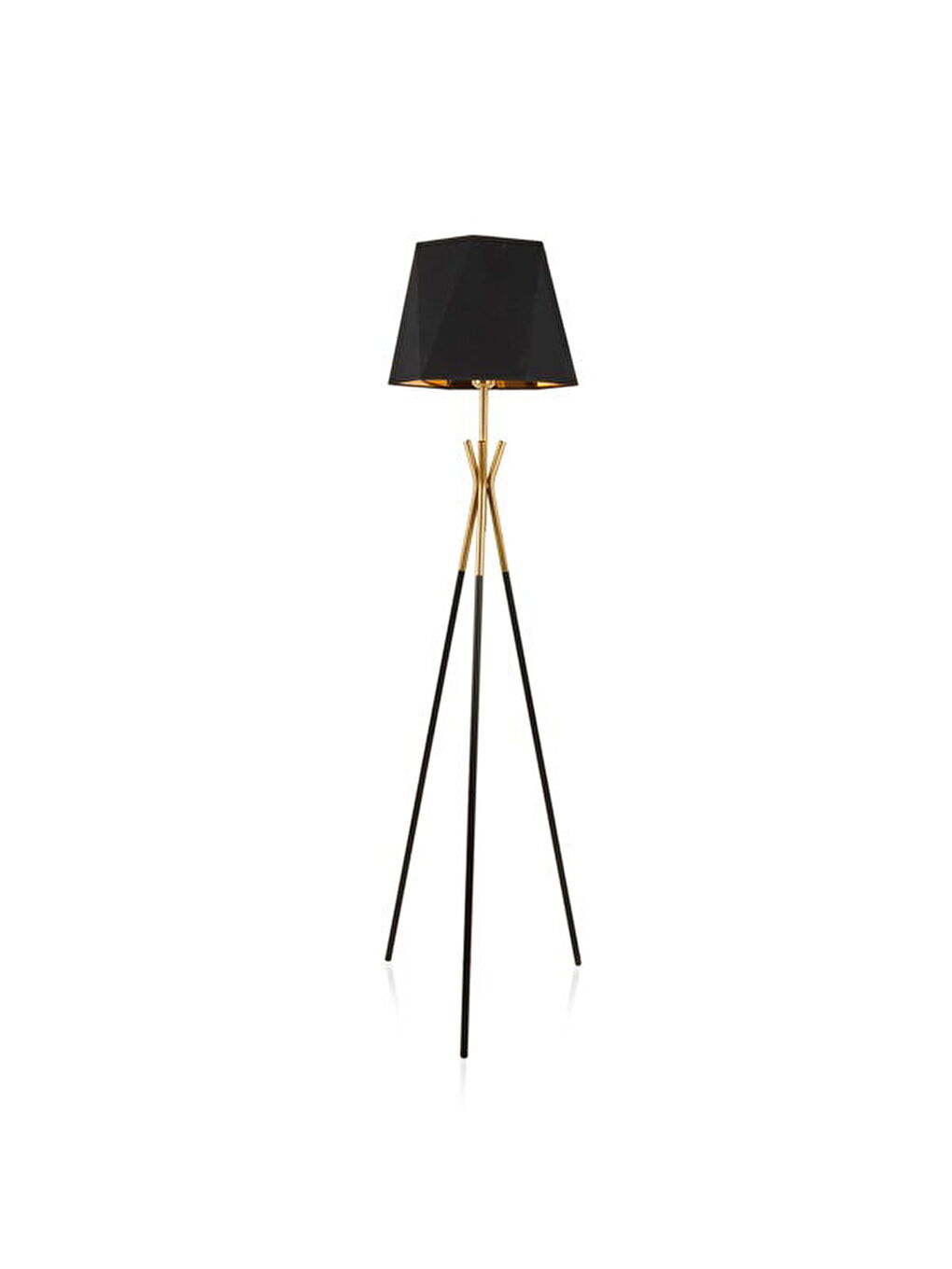 Evidea Lighting Polda Lambader - Siyah / Altın - 157 cm