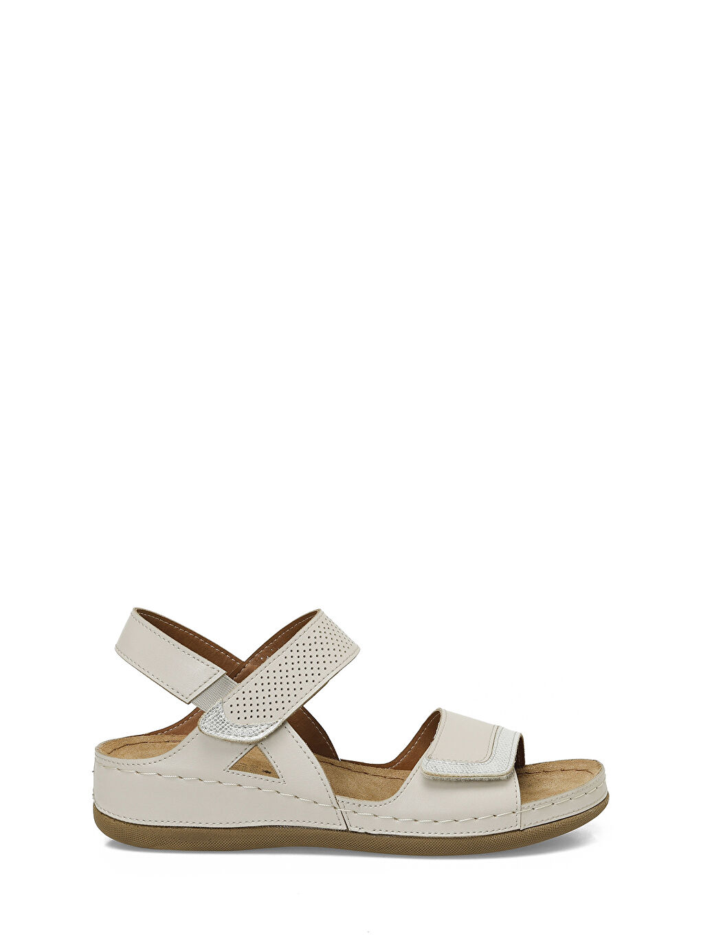 104424.Z5FX Bej Kadın Comfort Sandalet