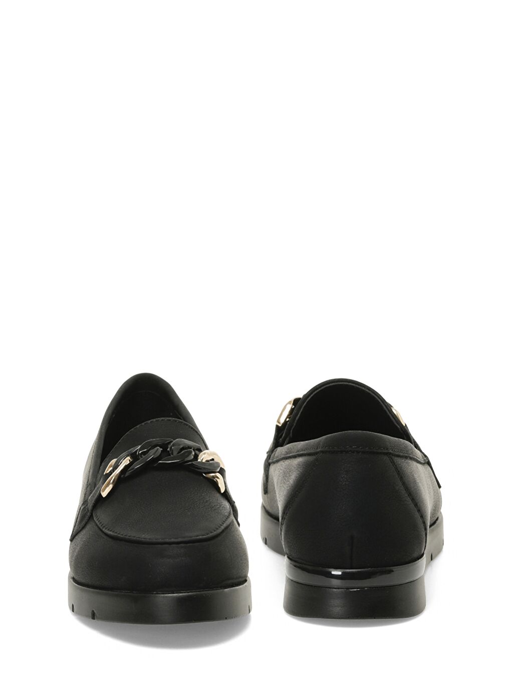 166007.NZ5FX Siyah Kadın Loafer-4