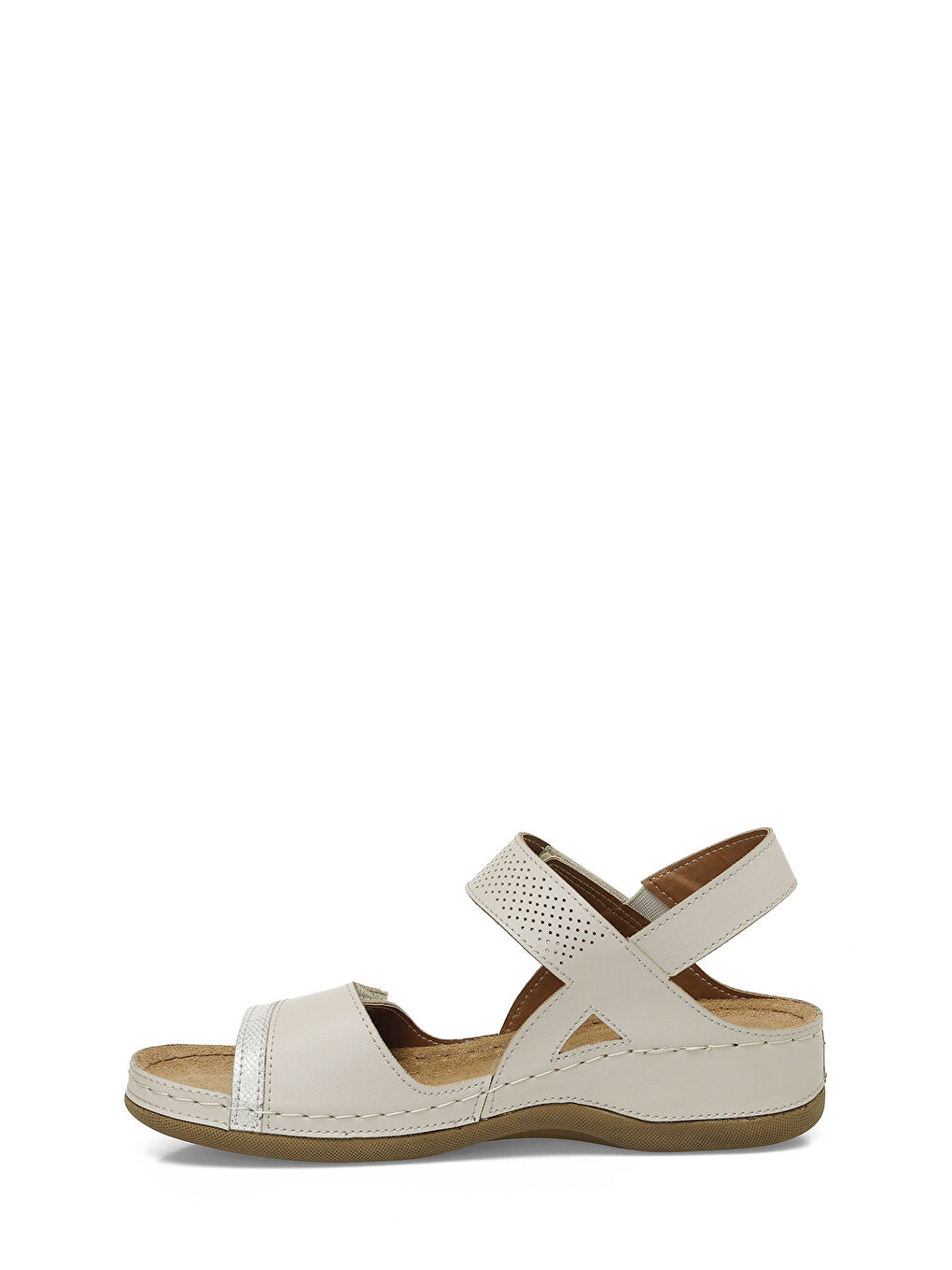 104424.Z5FX Bej Kadın Comfort Sandalet-2