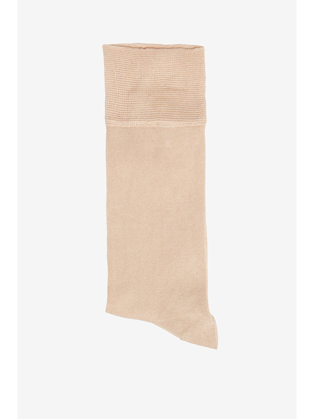 Erkek Bej Melanj Bambulu Tekli Çorap-2