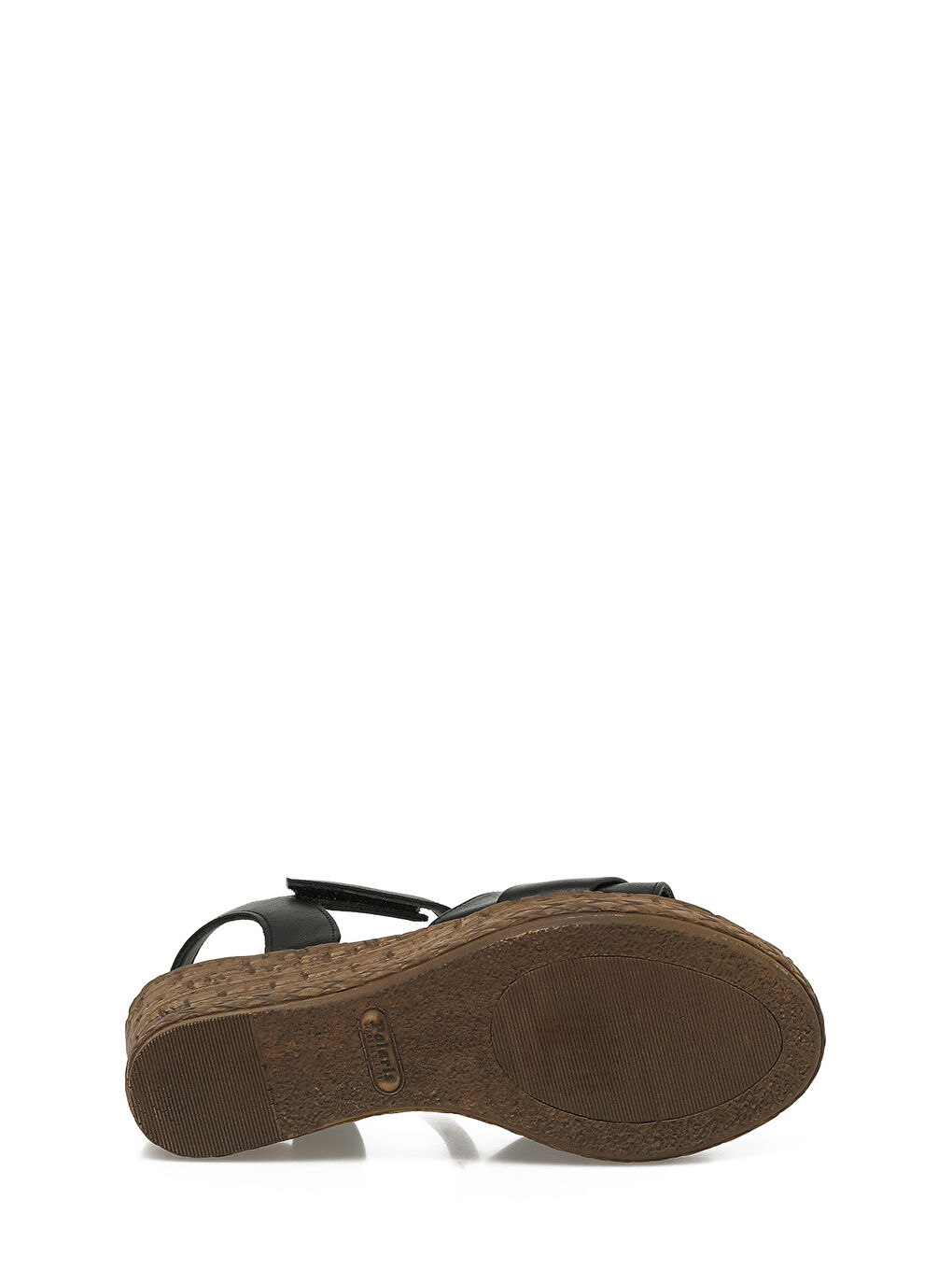 325069.Z 5FX Siyah Kadın Dolgu Topuk Sandalet-5