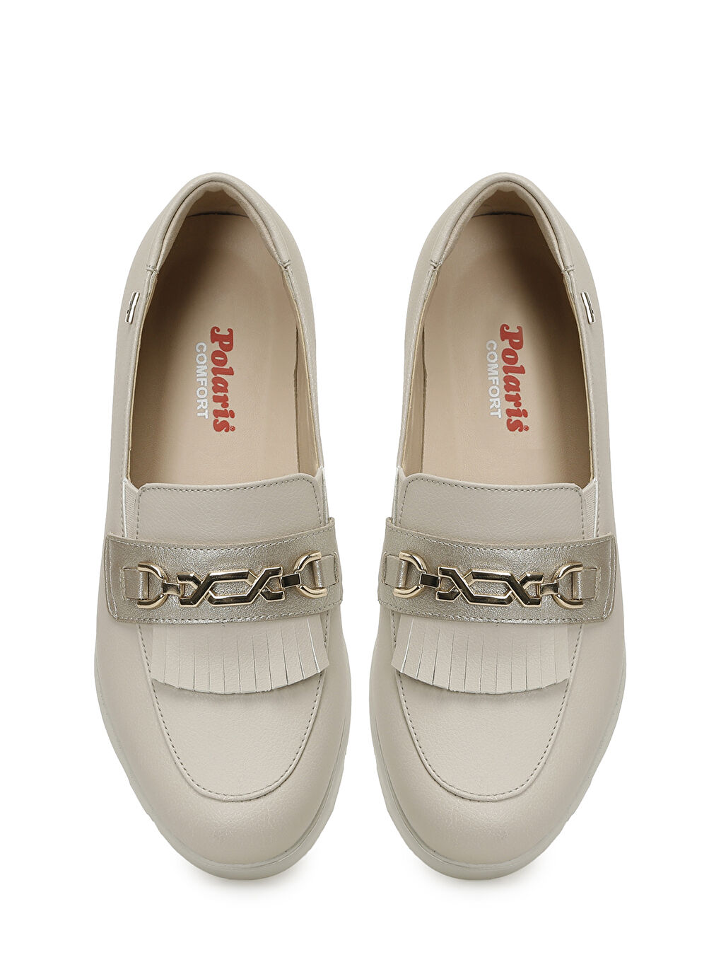 166010.Z5FX Bej Kadın Loafer-3