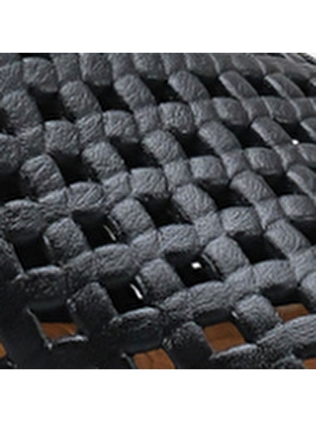 Siyah Madelle Hakiki Deri Dolgu Topuk Zımbalı Kadın Sabo-6