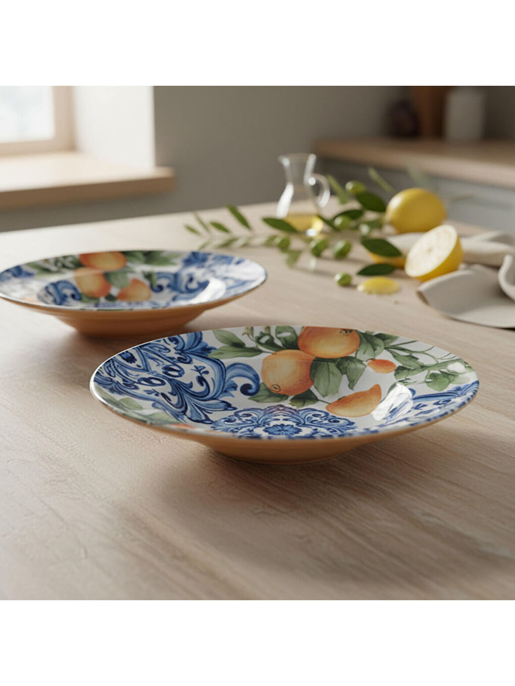 Ekru Reno  2 Adet 26 cm Salata Servis & Makarna Kasesi 55501-2