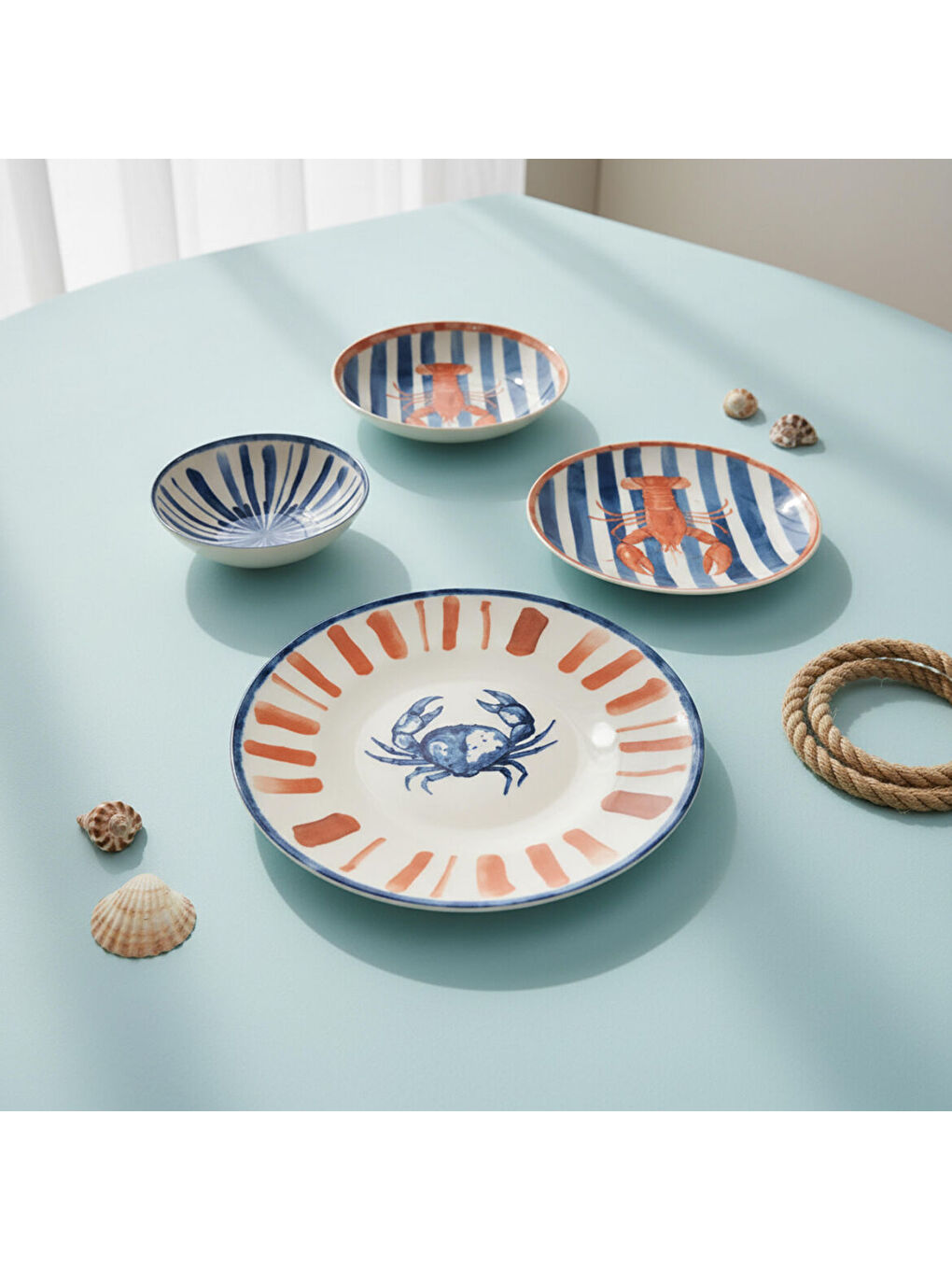 Ekru Camelia Mare 8 Parça 2 Kişilik Yemek Takımı 5586-3