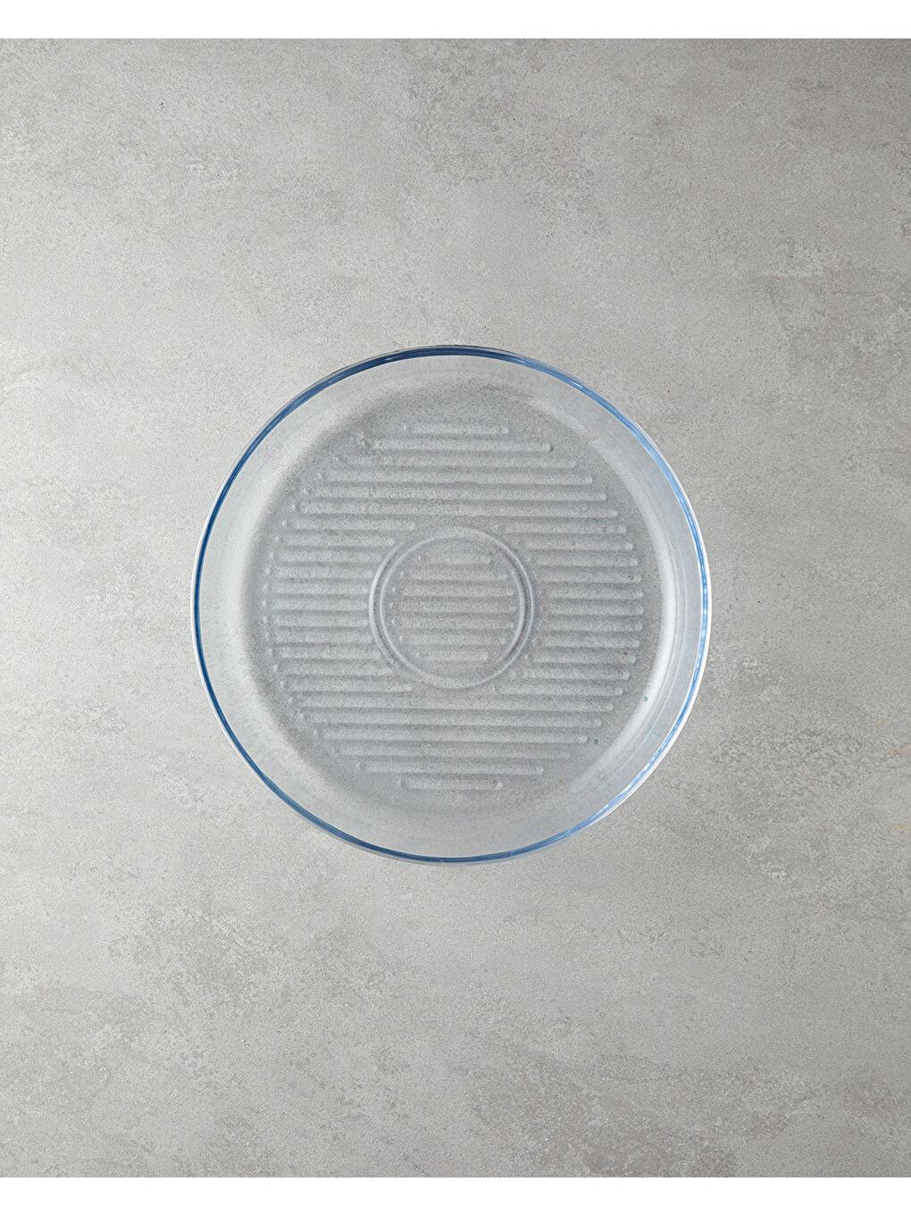 Renksiz Bake&Serve Cam Yuvarlak Izgaralı Fırın Kabı 32 cm Şeffaf-2