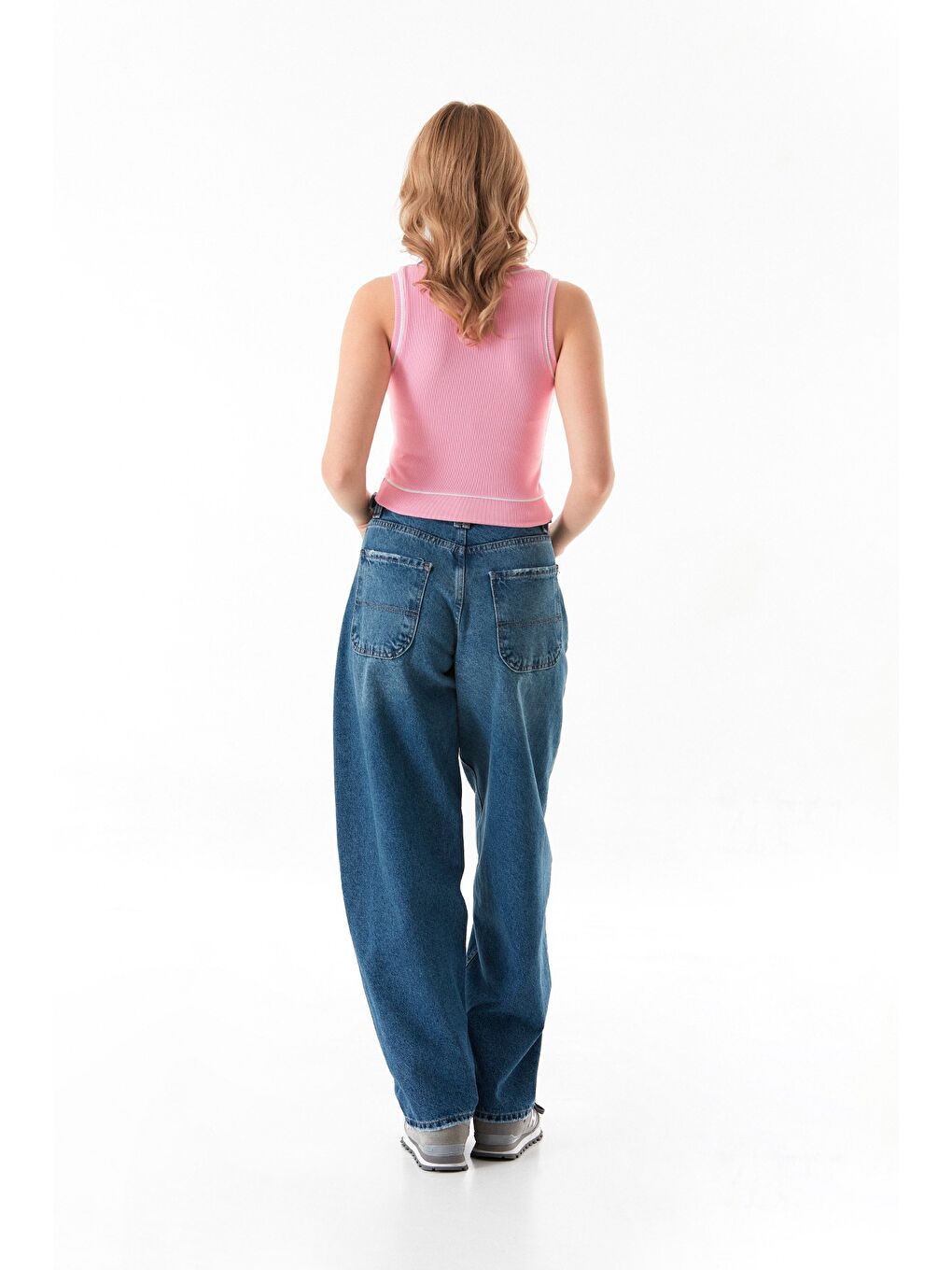 Fullamoda Pembe Fitilli U Yaka Body - 4