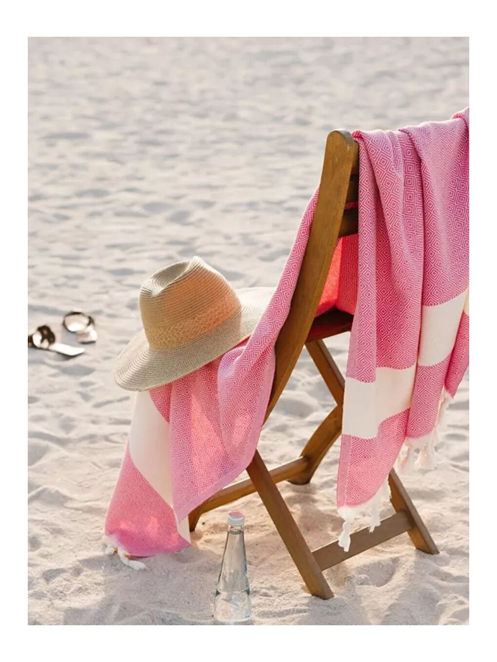 Pembe Elmas Yöresel Peştemal – 100x180 cm | %100 Pamuk