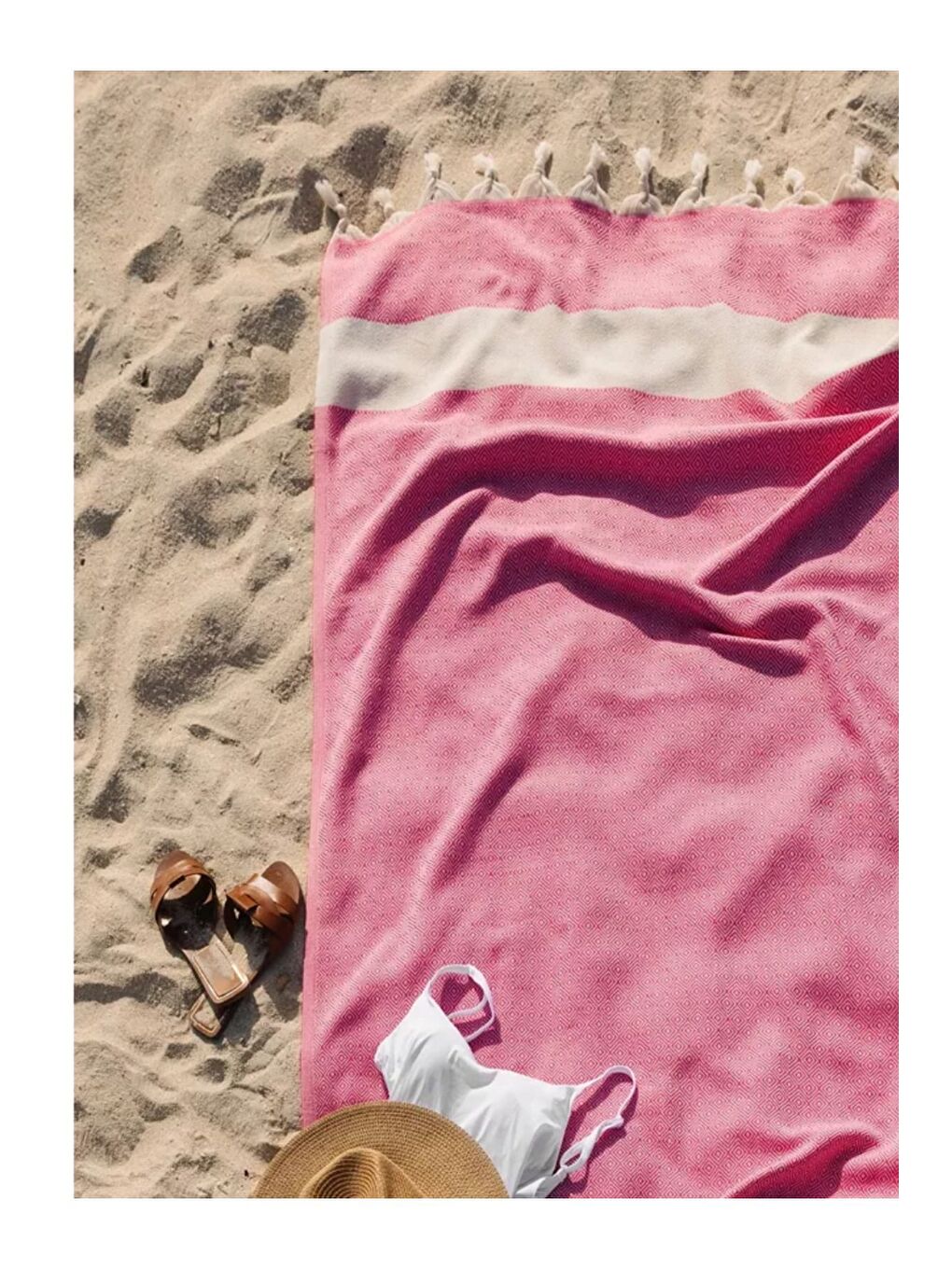 Pembe Elmas Yöresel Peştemal – 100x180 cm | %100 Pamuk-1