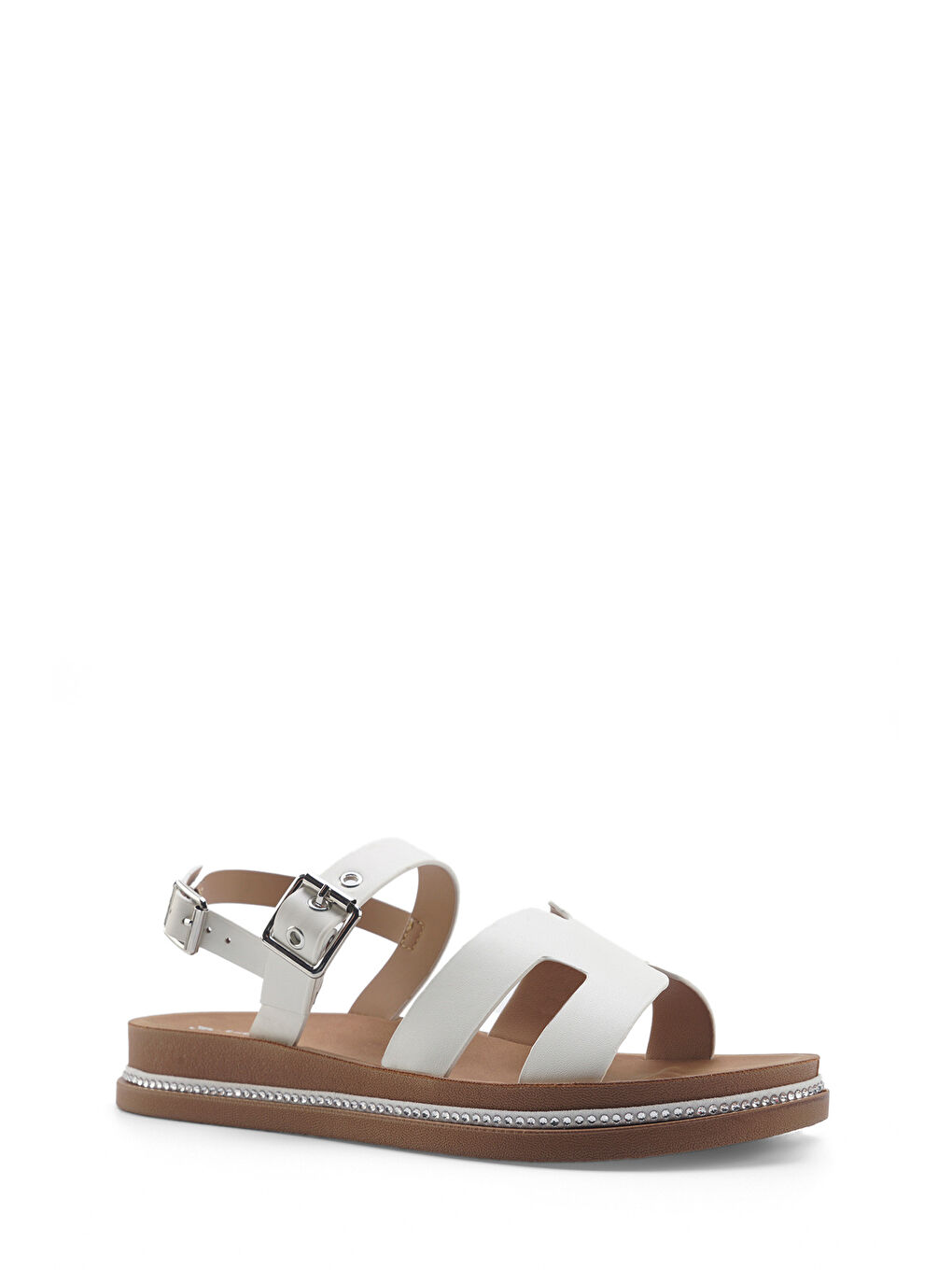 325093.Z 5FX Beyaz Kadın Düz Sandalet-1