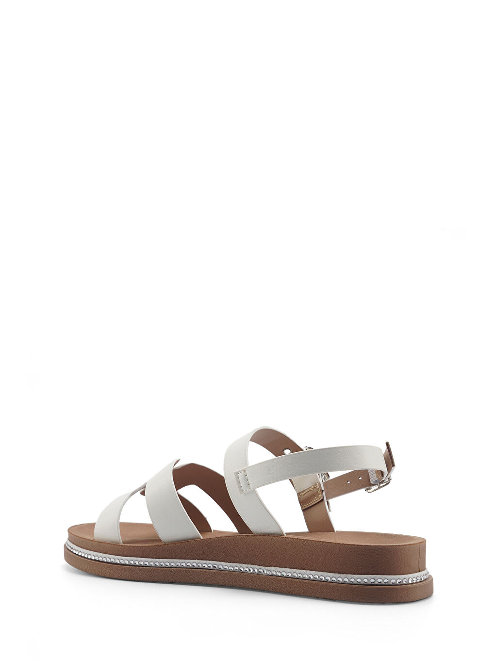 325093.Z 5FX Beyaz Kadın Düz Sandalet-2