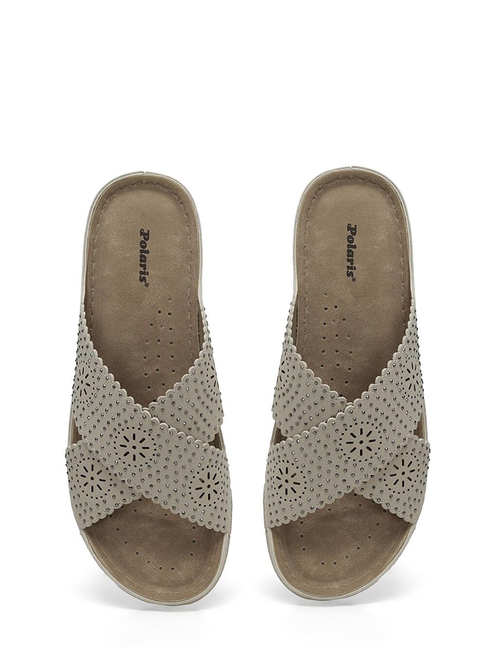 166389.Z4FX Bej Kadın Terlik-3