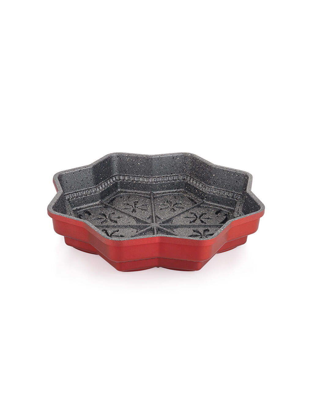 Black Stone Pine Döküm Kek Kalıbı 1 Parça-Kırmızı-3