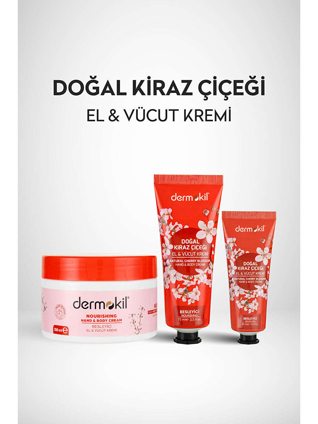 DERMOKIL Kiraz Çiçeği El ve Vücut Kremi 75 ml - 3