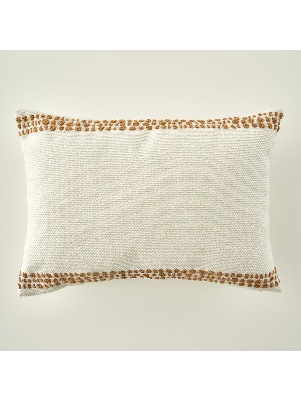 Ekru Tassel Dekoratif Kırlent Kılıfı Krem (35x50 cm)