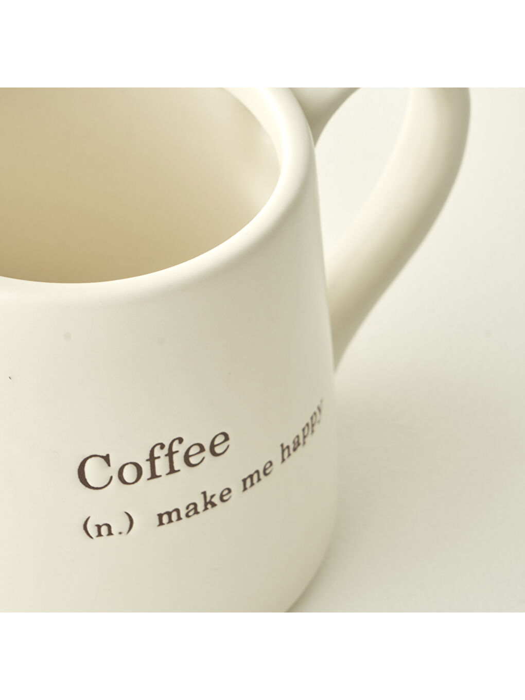 Ekru Nordic Stoneware Kupa Krem (390 cc)-1