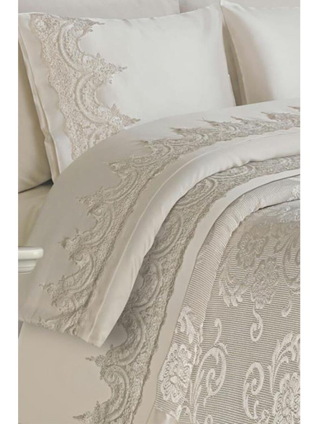 Ekru Violet Pike Takımı 6 Parça Krem-3