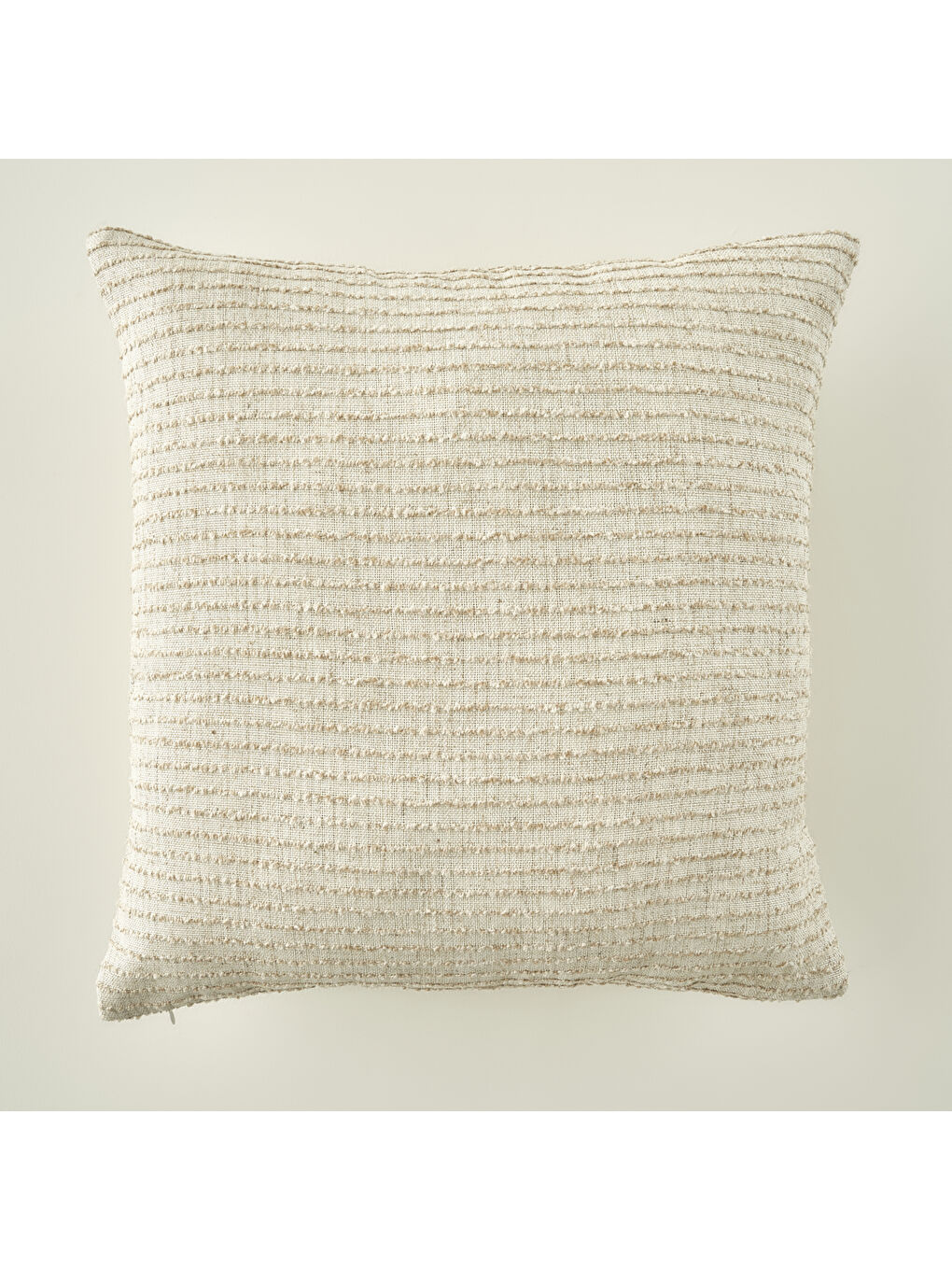 Ekru Bianca Dolgulu Dekoratif Yastık Krem (43x43 cm)